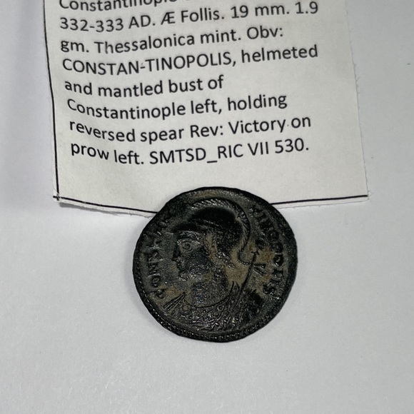 CONSTANTINE I the GREAT Founds Constantinople 332 - 333 AD Ancient Roman Coin - Picture 14 of 16